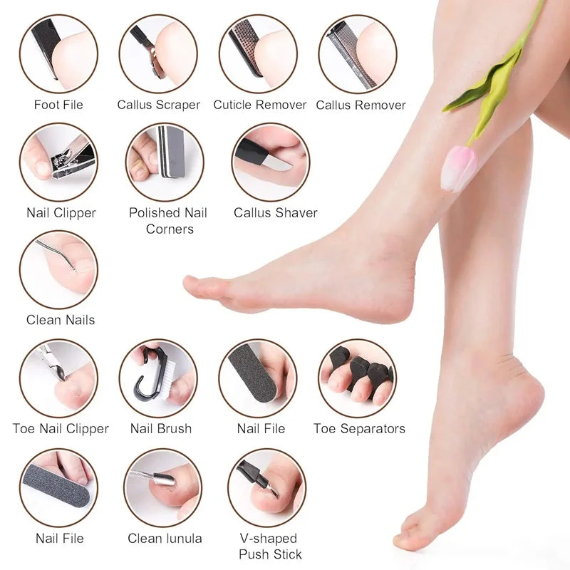 10-27 PCS MANICURE/PEDICURE KIT SET