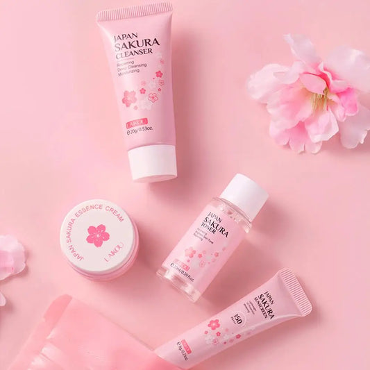 4 PCS SAKURA SKIN CARE TRAVEL KIT